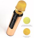 K3 Bluetooth 5.0 Karaoke Live Stereo Sound Wireless Bluetooth Condenser Microphone (Black)