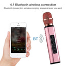 K6 Bluetooth 4.2 Karaoke Live Stereo Sound Wireless Bluetooth Condenser Microphone (Gold)