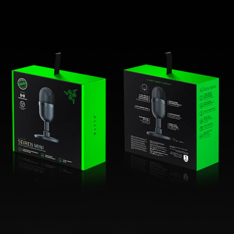 Razer Seiren Mini Ultra-cardioid Pickup Vibration Damping Live Broadcast Microphone (Black)
