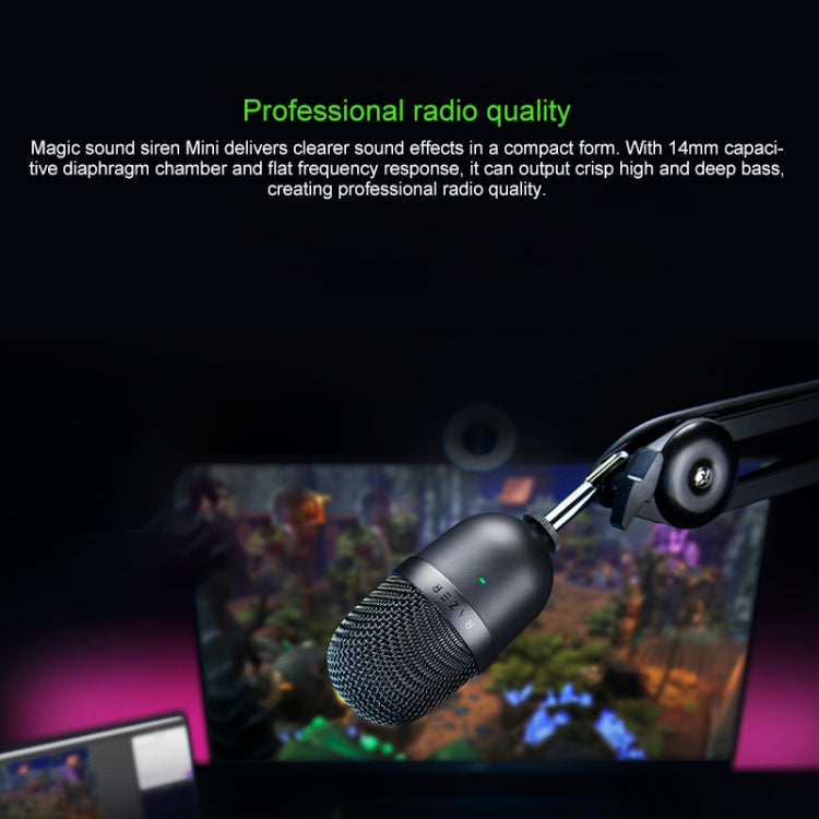 Razer Seiren Mini Ultra-cardioid Pickup Vibration Damping Live Broadcast Microphone (Black)
