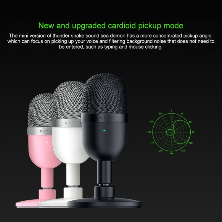 Razer Seiren Mini Ultra-cardioid Pickup Vibration Damping Live Broadcast Microphone (Pink)