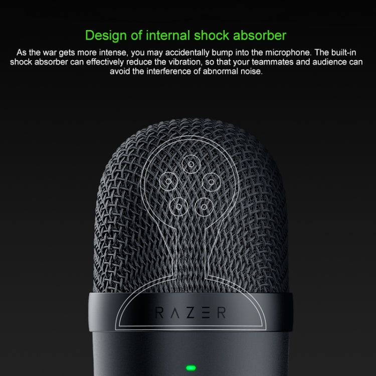 Razer Seiren Mini Ultra-cardioid Pickup Vibration Damping Live Broadcast Microphone (Pink)