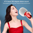 Xiaomi Youpin G2 Sing Karaoke Bluetooth Microphone Apricot White Fluff Windshield Version(Red)