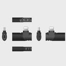 MY-M6 8 Pin Port Portable Smart Noise Reduction 2.4GHz Wireless Microphone with Clip
