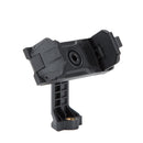 Fotopro SJ-36+ 360 Degree Rotation Horizontal and Vertical Tripod Mount Adapter Phone Clamp Bracket with Cold Shoe (Black)