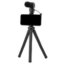 Fotopro SJ-36+ 360 Degree Rotation Horizontal and Vertical Tripod Mount Adapter Phone Clamp Bracket with Cold Shoe (Black)