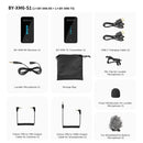 BOYA BY-XM6 S1 1 to 1 2.4GHz Mini Dual Channel Wireless Microphone System (Black)