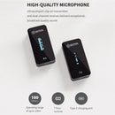 BOYA BY-XM6 S1 1 to 1 2.4GHz Mini Dual Channel Wireless Microphone System (Black)