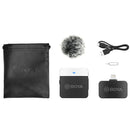 BOYA BY-M1LV-D 8 Pin 2.4GHz Mini Wireless Microphone System