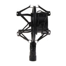 Condenser Microphone 46mm Metal Shockproof Mount Holder(Black)