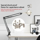 Condenser Microphone 46mm Metal Shockproof Mount Holder(Black)