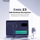 Saramonic Xmic Z3 USB Desktop Microphone for Home Studio Recording, Podcasting, Live-streaming