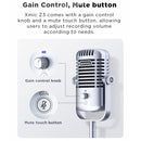 Saramonic Xmic Z3 USB Desktop Microphone for Home Studio Recording, Podcasting, Live-streaming