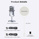 Saramonic Xmic Z3 USB Desktop Microphone for Home Studio Recording, Podcasting, Live-streaming