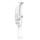 Q03 Bluetooth Remote Control Tripod Selfie Stick Phone Holder (White)