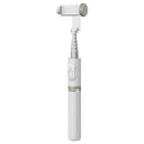 Q12 Hidden Design Reinforced Bluetooth Remote Control Tripod Selfie Stick (White)