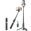 Q12 Hidden Design Reinforced Bluetooth Remote Control Tripod Selfie Stick (Pink)