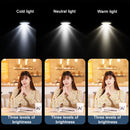 Bluetooth Remote Control Dual Fill Light Tripod Selfie Stick (Black)