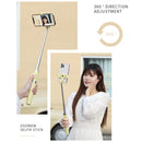 Bluetooth Remote Control Tripod Selfie Stick (Red)