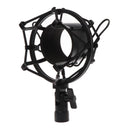 5 PCS Condenser Microphone 46mm Plastic Shockproof Mount Holder (Black)