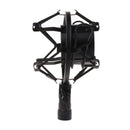 5 PCS Condenser Microphone 46mm Plastic Shockproof Mount Holder (Black)