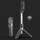 L02 100cm Multi-function Adjustable Bluetooth Self-timer Pole Tripod Selfie Stick (Black)
