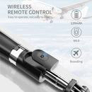 L02 100cm Multi-function Adjustable Bluetooth Self-timer Pole Tripod Selfie Stick (White)