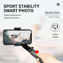 L08 Adjustable Gimbal Stabilize Bluetooth Self-timer Pole Tripod Selfie Stick (Black)
