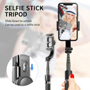 L08 Adjustable Gimbal Stabilize Bluetooth Self-timer Pole Tripod Selfie Stick (Black)