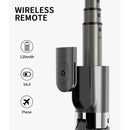 L08 Adjustable Gimbal Stabilize Bluetooth Self-timer Pole Tripod Selfie Stick (Black)