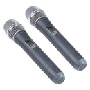 KVM K58 UHF Professional Meeting Wireless Microphone System with 2 Handheld Microphone, 1 to 2, US Plug