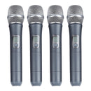 KVM K640 UHF Professional Wireless Microphone System with 4 Handheld Mic, 1 to 4, US Plug