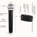 J.I.Y K Song Wireless Microphones for TV PC with Audio Card USB Receiver (Black)