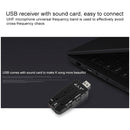 J.I.Y K Song Wireless Microphones for TV PC with Audio Card USB Receiver (Black)