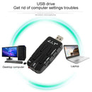 J.I.Y 2 in 1 K Song Wireless Microphones for TV PC with Audio Card USB Receiver (Black)