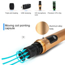 J.I.Y 2 in 1 K Song Wireless Microphones for TV PC with Audio Card USB Receiver and LED Display (Gold)