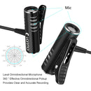 Yanmai R933S Professional Clip-On 3.5mm Plug Lavalier Omni-directional Broadcast Condenser Microphone, For Live Broadcast, Show, KTV, etc