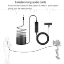 Yanmai R933S Professional Clip-On 3.5mm Plug Lavalier Omni-directional Broadcast Condenser Microphone, For Live Broadcast, Show, KTV, etc