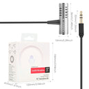 Yanmai R933 Professional Clip-on Lapel Mic Lavalier Omni-directional Double Condenser Microphone Silver, For Live Broadcast, Show, KTV, etc