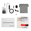 Yanmai R955S Professional Clip-on Lapel Mic Lavalier Omni-directional Condenser Microphone, For Live Broadcast, Show, KTV, etc