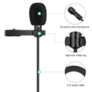 Yanmai R955S Professional Clip-on Lapel Mic Lavalier Omni-directional Condenser Microphone, For Live Broadcast, Show, KTV, etc