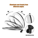 MANTOO RL-18 II 100-240V 55W 18 inch Two-color Dimmable Ring Fill Light with Tripod