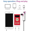 RK-C19 Live Broadcast Audio Headset Microphone Webcast Entertainment Streamer Sound Card for Phone, Computer PC(Red)