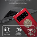 RK-C19 Live Broadcast Audio Headset Microphone Webcast Entertainment Streamer Sound Card for Phone, Computer PC(Red)