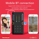 RK-C21 Bluetooth Live Broadcast Audio Headset Microphone Webcast Entertainment Streamer Sound Card for Phone, Computer PC (Red)