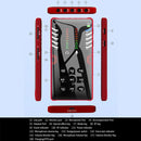 RK-C21 Bluetooth Live Broadcast Audio Headset Microphone Webcast Entertainment Streamer Sound Card for Phone, Computer PC (Red)