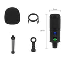 BM-65 Standard Version Heart-shaped Pointing USB Condenser Microphone Set