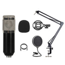 BM-828 Back-pole Diaphragm USB Condenser Microphone Cantilever Bracket Set (Silver)