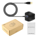 Yanmai G11 Meeting USB Computer Desktop Microphone Omnidirectional Condenser Mic Microphone, Compatible with PC / Mac for Live Broadcast, Show, KTV, etc.(Black)