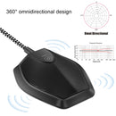 Yanmai G11 Meeting USB Computer Desktop Microphone Omnidirectional Condenser Mic Microphone, Compatible with PC / Mac for Live Broadcast, Show, KTV, etc.(Black)